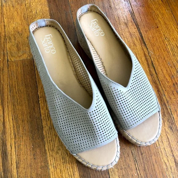 NEW Franco Sarto Paige 2 Espadrille Platform Wedges in Cashmere | 11 - Picture 2 of 9